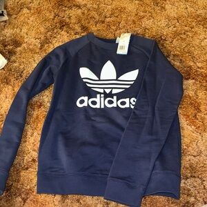 womens navy blue size small crewneck